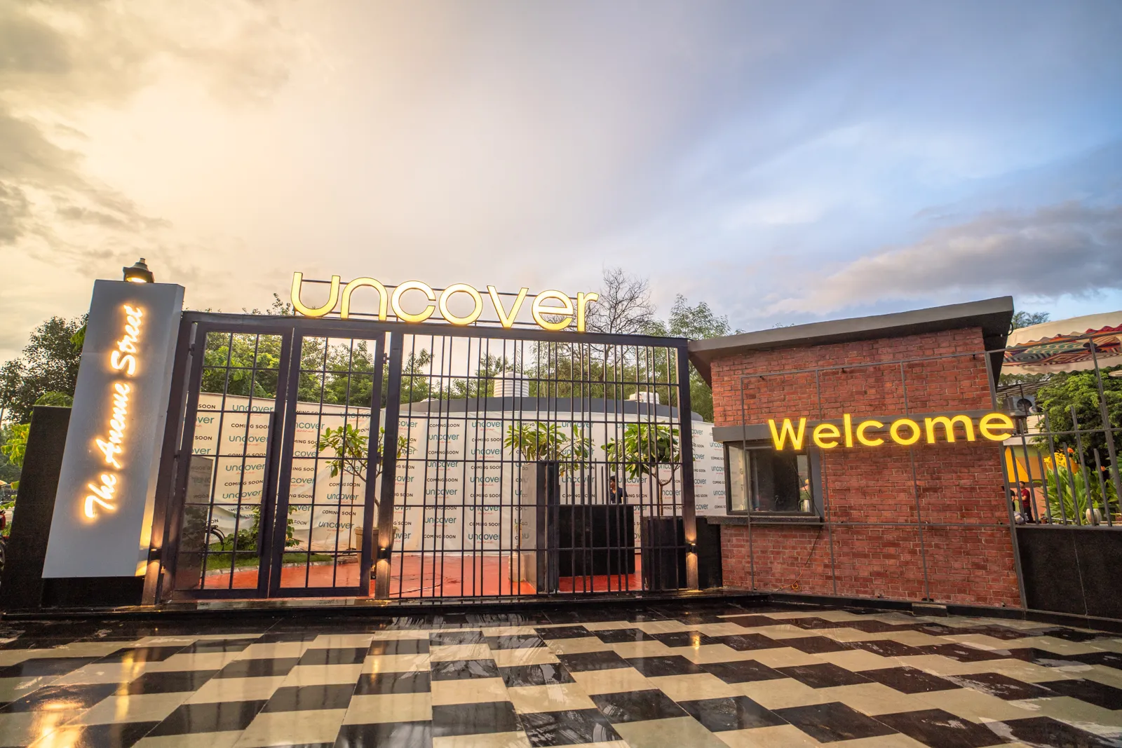 The entrance gate of Uncover Avenue